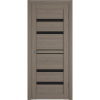 Межкомнатная дверь экошпон Atum Pro 26 Black Gloss, Brun Oak