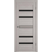 Межкомнатная дверь экошпон Atum Pro 26 Black Gloss, Stone Oak