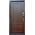 металлическая дверь, Сибирь Термо, черный шоколад/ тиковое дерево
