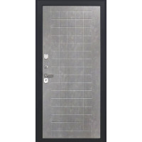 Дверь Титан Мск - Lux-3 B, Cеребрянный антик/ ПВХ 10 мм. панель 244 бетон пепельный