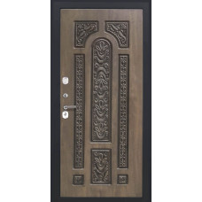 Каталог,Дверь Титан Мск - Lux-3 A, Медный антик/ ПВХ 16 мм. панель D19 Грецкий орех черная патина винорит