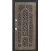Дверь Титан Мск - Lux-3 B, Cеребрянный антик/ПВХ 16 мм. панель D19 Грецкий орех черная патина винорит