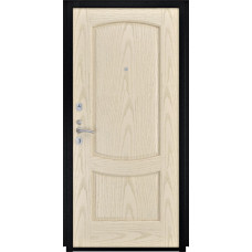 Каталог,Дверь Титан Мск - Lux-3 B, Cеребрянный антик/ Шпонированная Лаура-2 дуб слоновая кость