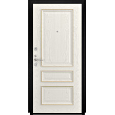 Каталог,Дверь Титан Мск - Lux-3 B, Cеребрянный антик/ Панель шпонированная Фемида-2, дуб RAL9010