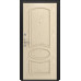 Дверь Титан Мск - Lux-3 B, Cеребрянный антик/ Панель шпонированная Грация, дуб слоновая кость