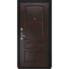 Каталог,Дверь Титан Мск - Lux-3 A, Медный антик/ Панель шпонированная Деметра, мореный дуб темный