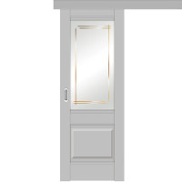 Дверь купе одностворчатая, Profil Doors 2 U манхэттен, остекленная