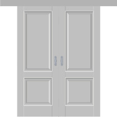 Каталог,Дверь купе двустворчатая, Profil Doors 91 U манхэттен, глухая