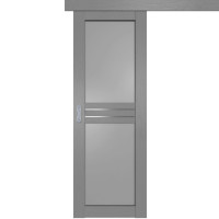 Дверь купе одностворчатая, Profil Doors 2.56 XN грувд, остекленная