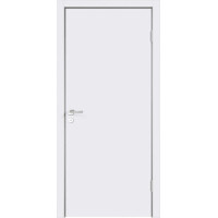 Белая гладкая дверь с четвертью, окрашенное, с врезкой под замок 2018, белый цвет