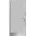 Дверь PSD пластиковая влагостойкая с отбойной пластиной, композитный ПВХ, цвет серый
