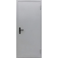 Противопожарная входная металлическая дверь 770х2070 мм, EI-60 RAL 7035