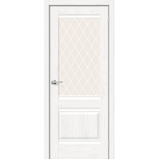 По стилю дверей,Дверь межкомнатная, эко шпон Прима-3 White Сrystal , White Dreamline