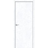 Дверь Экошпон Porta-50 4AF кромка из алюминия, Snow Art