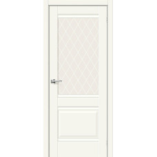 По материалу дверей,Дверь межкомнатная Прима-3 ПО Magic Fog, Эмалит, цвет Alaska