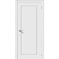 Дверь межкомнатная классическая, Квадро-6, глухая, эмаль белая
