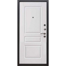 Входные двери,Входная металлическая дверь, Стронг 100, Черное серебро / Белый матовый