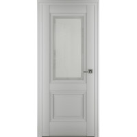 Межкомнатная дверь Венеция В3 ДО Сатинато, Экошпон, матовый серый