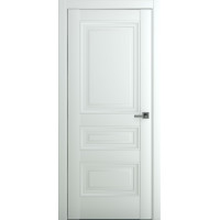 Межкомнатная дверь Ампир В2 ДГ, Экошпон, матовый белый