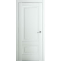 Межкомнатная дверь Турин В2 ДГ, Экошпон, матовый белый