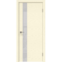 Межкомнатная дверь Dorsum D-01H Lacobel Белый, горизонтальный шпон, ясень ваниль