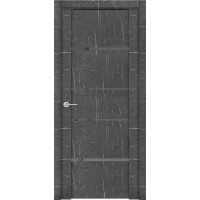 Новосибирские двери UniLine Loft ПДЗ 30039/1, мрамор торос графит
