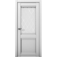 Новосибирские двери Parma 1220 ПДО стекло Ромб, Манхэттен серый