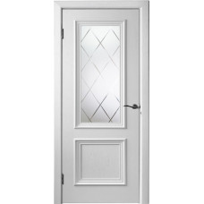 По цвету дверей,Белорусская дверь шпонированная Бергамо-4 ДО Стекло №35 светлое, эмаль белая Ral 9003