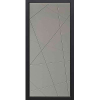 Дверь входная, Steel Russia «ДК1 Design», 3-К, черный кварц / 01 у 655 Лофт капучино