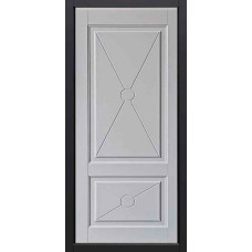 Входные двери,Дверь входная, Steel Russia «ДК8 Термо Design», 3-К, Антик серый неон / 01 у 617 Софт белый снег