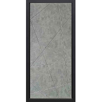 Дверь входная, Steel Russia «ДК2 Design», 3-К, серый муар с блестками / 01 у 655 лофт бетон грей