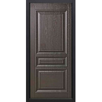 Дверь входная, Steel Russia «ДК2.1 Design», 3-К, серый муар с блестками / 01 у 243 дуб фактурный шоколад