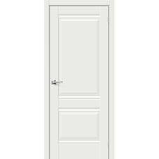 По материалу дверей,Дверь межкомнатная Прима-2 ПГ Эмалит, цвет White Matt