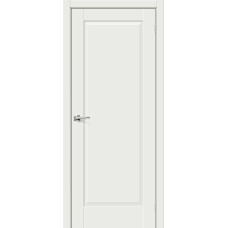 По материалу дверей,Дверь межкомнатная Прима-10 ПГ Эмалит, цвет White Matt