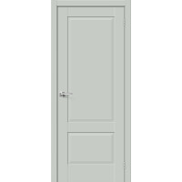 Дверь межкомнатная Прима-12 ПГ Эмалит, цвет Grey Matt