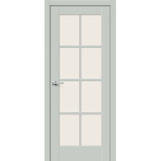 По материалу дверей,Дверь межкомнатная Прима-11.1 ПО Magic Fog, Эмалит, цвет Grey Matt