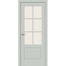 По материалу дверей,Дверь межкомнатная Прима-13.0.1 ПО Magic Fog, Эмалит, цвет Grey Matt