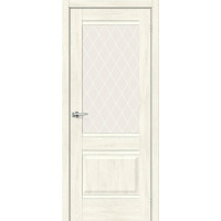 Дверь межкомнатная, эко шпон Прима-3 White Сrystal, Nordic Oak