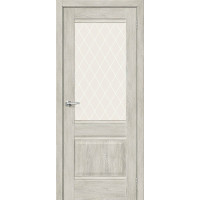 Дверь межкомнатная, эко шпон Прима-3 White Сrystal, Chalet Provence
