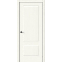 Дверь межкомнатная, эко шпон Прима-12, White Wood
