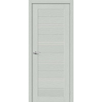 Дверь межкомнатная, эко шпон модель-28, Grey Wood