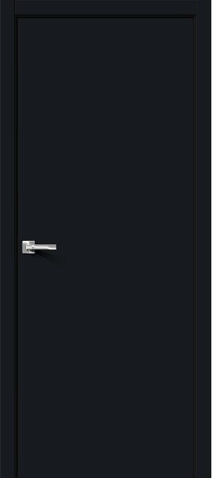 Дверь межкомнатная ДПK-0, Винил, Total Black