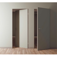 Дверь Невидимка 0 Z, 2200 мм, грунтованная под покраску, Reverse INVISIBLE кромка матовая с 4-х сторон