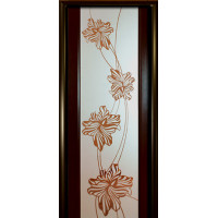 Ульяновские двери, Нежность, венге, с художественным рисунком на зеркале