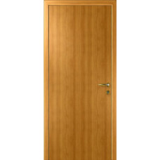 По материалу дверей,Влагостойкая композитная пластиковая дверь, гладкая, цвет миланский орех