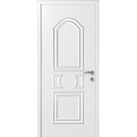 Влагостойкая композитная пластиковая дверь Нарцисс, белая
