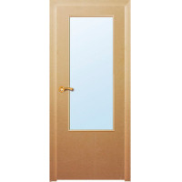 Оргалитовая дверь Гост-2, остекленная
