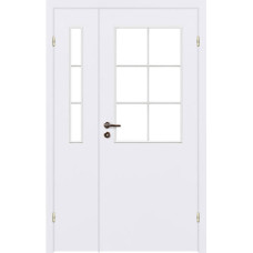 Финские двери,Дверной блок с четвертью модель 56, ГОСТ 6629-88 двупольная, белый