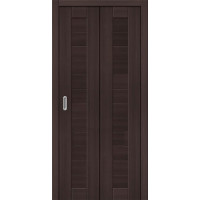 Дверь складная, межкомнатная, Модель-21, Wenge Veralinga
