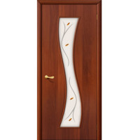 Дверь Ламинированная модель 11 Ф, фьюзинг, итальянский орех